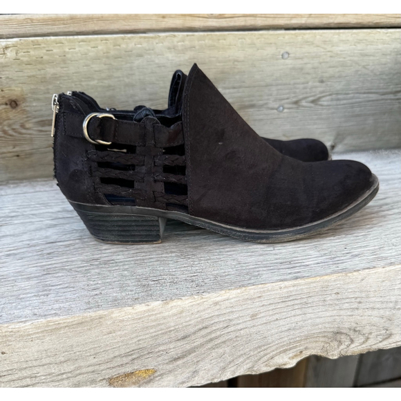 Women's Sugar Black Ankle Boots Size 7.5 - Picture 10 of 13